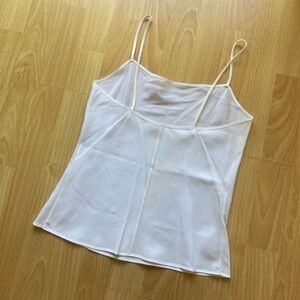 White lingerie cami top